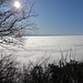 Aussichtspunkt Rohrerplatte: dichter Nebel über dem Tal