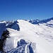 Auf dem aussichtsreichen Schneegrat zum Ratoser Stein. Blick zum Mattjischhorn
