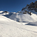 Im Val d'Agnel mit Sicht auf unser Neujahrs-Tagesziel: Piz Surgonda...