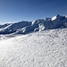 Blick Richtung Bergstation des Skigebietes