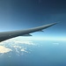 ein langer und ruhiger Flug ab Paris ...