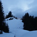 Im Aufstieg zur Fromatthütte. 