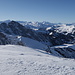 Blick auf die Aufstiegsroute. 