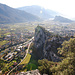 Blick Richtung Burg und See
