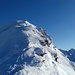 Schlussanstieg über den Grat auf den Motta da Sett - ein grosser Genuss trotz Kampf mit dem Schnee...