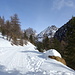 man kann die Matscher Alm auch nur via der Straße erreichen - T1-Wanderung