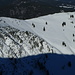 am Osthang zwischen Aiplspitze und Heißenplatte zieht nun auch eine frische Skispur empor