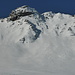 Blick von Malmurainza zurück zum schräg von oben rechts zur Bildmitte ziehenden SSE-Couloir