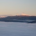 Inntal unter der Nebeldecke, drüben die Tuxer Alpen