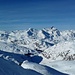 Die wunderschöne Winterwelt am Julierpass - Panorama zum Piz Platta