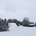 verschneite Rinderalp auf der Hornbachegg