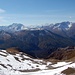 Blick zurück auf dem Pass Fuorcla Val dal Botsch. In der Bildmitte: Munt la Schera