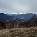 Vista sulla bassa Val Brembana ed il Canto Alto, con le Grigne sullo sfondo
