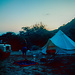 Camp im Flussbett