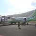 Binter Flugzeug (ATR 72) am kleinen Flughafen von El Hierro