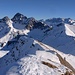 Blick vom Zafernhorn zu Bergen des Lechquellgebirges