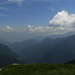 Auf dem Munzelüm: Blick hinab über das Val Onsernone