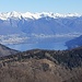 Monte Spalavera 1534 mt, panorama verso il Golfo di Ascona e Locarno da cui spicca il Pizzo di Vogorno.