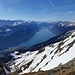 Vu du sommet sur le Lac de Brienz 1600m plus bas 