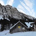 Start unserer Schneeschuhtour ab Alp Vorsiez