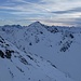 Blick zum Skitourenberg Außergweilkopf; im Hintergrund Verwallberge
