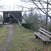 Der "Aussichtsturm" des Schartenbergs ist eine Hütte mit Aussichtsplattform auf dem Dach.