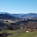 Sanfte Vorarlberger Landschaft in bei Hittisau