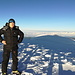 Chimborazo: Gipfelfoto, hinten am Veintimilla-Gipfel ist ebenfalls eine Seilschaft.