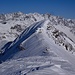 Rückblick beim Anstieg über eine markierte Skiroute zum Sonnenkopf