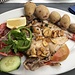 Alfonsino (dt: Nördlicher Schleimkopf) im Restaurant El Refugio, natürlich mit Papas Arrugadas