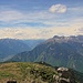 Von links nach rechts: Alpe di Ròscera, Teid, Cher, Pizzo di Claro, Giova