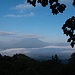Einziger Ausblick im Nebelwald auf den Volcan de Agua