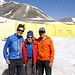 Celebrities at ABC: The Spaniard Carlos Soria Fontán is the only mountaineer to have ascended ten mountains of more than 8.000m after turning 60 and the young Austrian Dominik Salcher who won the Pik Lenin Sky Race by speed racing from ABC to the summit on 5 hours and 10 minutes.