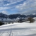 beschauliches Schneeschuhwandern oberhalb Wätzli - mit feinem Ausblick zur Rigikette ...