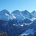 <b>Piz Muraun (2897 m) - Piz Cazirauns (2935 m) - Piz Caschleglia (2936 m) - Fil Liung (3062 m).</b>
