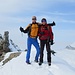 Beppe e Francesco in vetta al Piz de Mucia (2957 m)