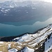 Vue du sommet, le lac de Brienz est exactement 1500m plus bas. (image Michel D) 