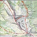 Meine Wanderung:<br />Laura (nicht auf der Karte) ➙ Mott della Cros ➙ Alp d'Albion ➙ Cima delle Cicogne ➙ Biscia ➙ Capanna Gesero ➙ Alpe di Cadinello ➙ Corno di Gesero ➙ Alp d'Albion ➙ Mot della Cros ➙ Laura (nicht auf der Karte)