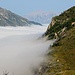 Das Tal der Isère liegt noch im Nebel