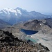 Am Gipfel der Pointe d'Archeboc: Blick nach Westen (mit Lac Blanc)