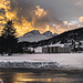 Sonnenuntergang in St. Moritz