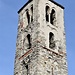 Il campanile di San Sebastiano caratterizzato da una decorazione in mattoni.