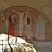 Una pregevole Crocefissione con San Paolo, Sant'Abbondio, la Vergine, San Giovanni e San Francesco in una cappella posta nei pressi dell'eremo.