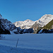 los gehts in der Früh am Vilsalpsee