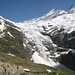 Das "Krokodil" - bzw. der Obere Grindelwaldgletscher. Rechts oben das Schreckhorn und Kl. Schreckhorn