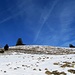 Etwas wenig Schnee für diese Jahreszeit. Es sieht eher nach spätem Frühjahr aus. Auf dem Alpweg, der in Serpentinen verläuft, lag aber noch eine ausreichende Unterlage.