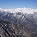 Blick zu Bergen der Zillertaler Alpen mit der Untergruppe der Pfunderer Berge