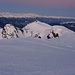 Blick vom Kasebacherhörndl über die Schneelahnspitze zur Karspitze; links eine Graterhebung, kein Gipfel mit Namen