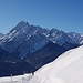 Im Abstieg mit Blick zum Piz Pisoc
