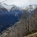 Alpe Col 1263 mt, panorama sul solco vallivi della Valle Anzasca e il Monte Rosa. 